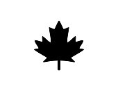 Maple leaf icon. Canadian Symbol. Canada Flag. Isolated Maple leaf symbol - Vector