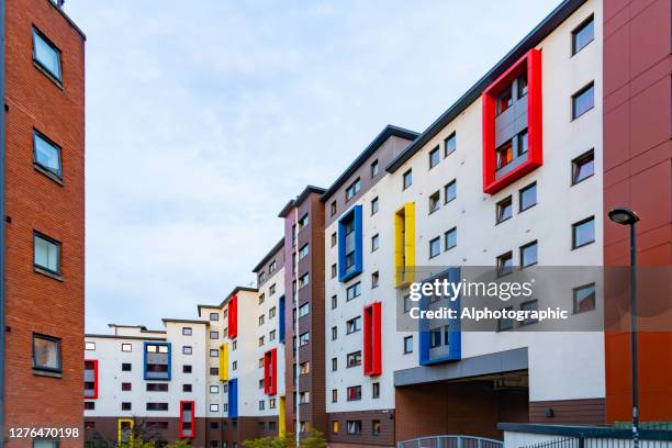 halls of residence in newcastle-upon-tyne - college dorm stock pictures, royalty-free photos & images