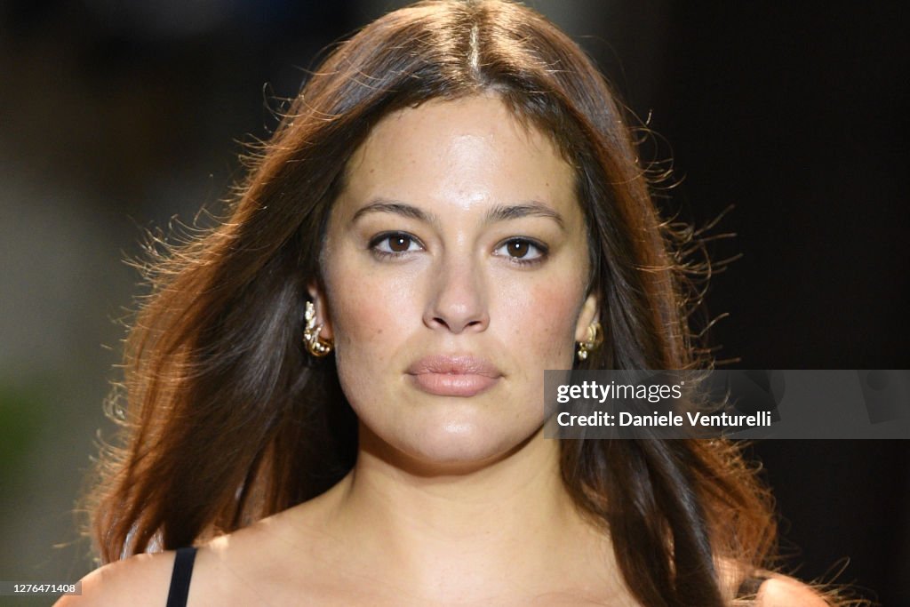 Ashley Graham walks the runway at the Etro fashion show during the
