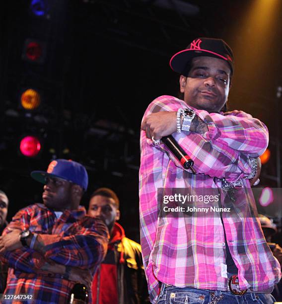 Freeky Zekey and Jim Jones of The Diplomats perform at Best Buy Theatre on March 26, 2011 in New York City.