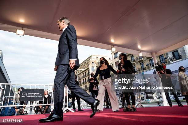 Viggo Mortensen attends 'Falling' premiere during the 68th San Sebastian International Film Festival at the Kursaal Palace on September 24, 2020 in...