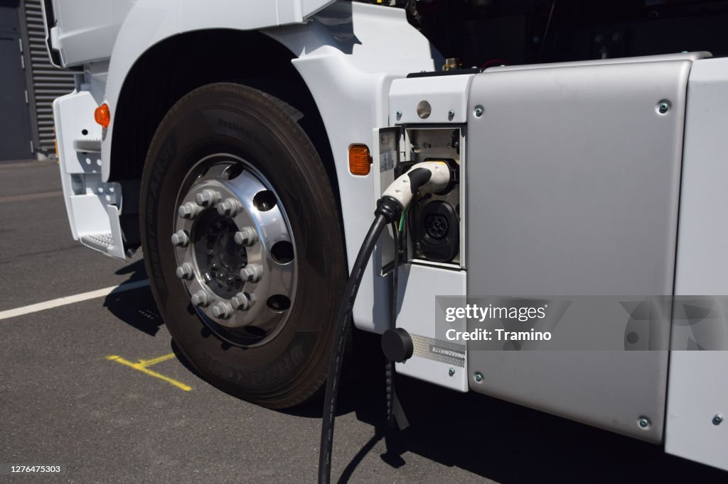 Charging process in electric truck