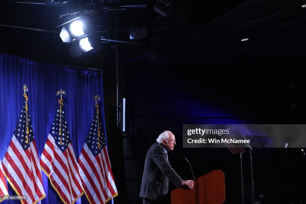 Sen. Sanders Gives Address On Trump's Threat To Democracy