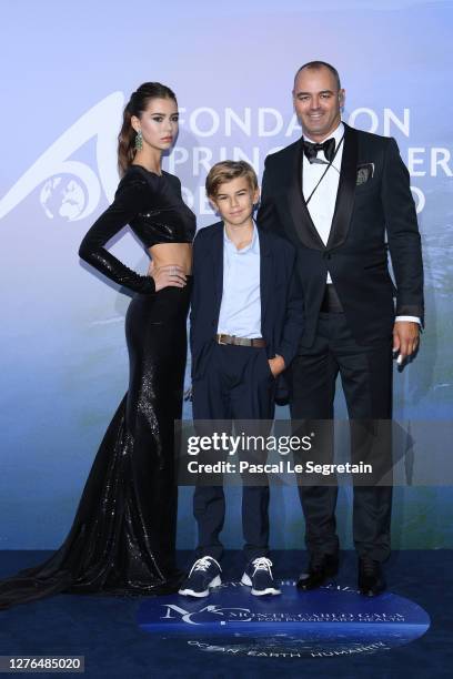 Milutin Gatsby and Helena Gatsby attend the Monte-Carlo Gala For Planetary Health on September 24, 2020 in Monte-Carlo, Monaco.