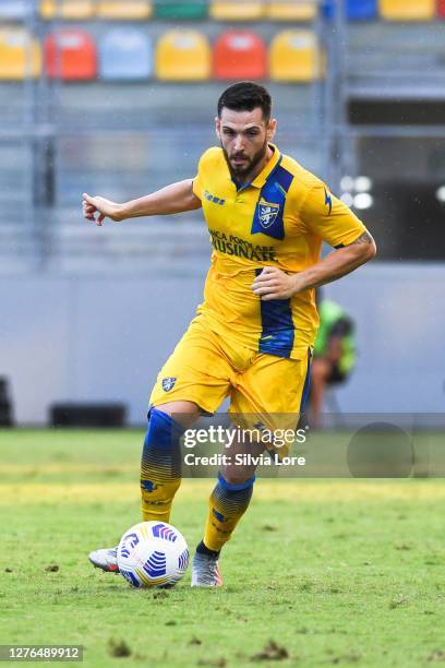 Przemyslaw Szyminski of Frosinone controls the ball during the Pre-Season friendly match between Frosinone Calcio and SS Lazio at Stadio Benito...