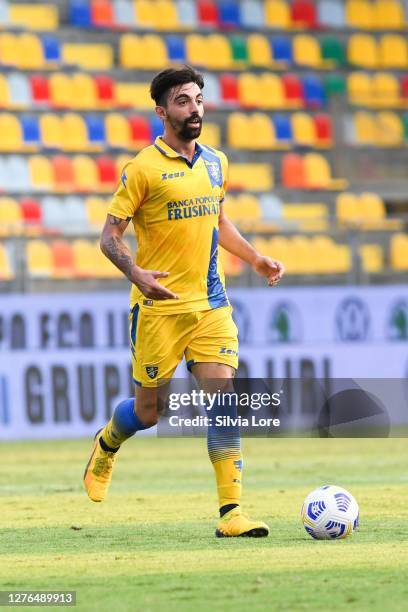 Mattia Vitale of Frosinone Calcio in action during the Pre-Season friendly match between Frosinone Calcio and SS Lazio at Stadio Benito Stirpe on...