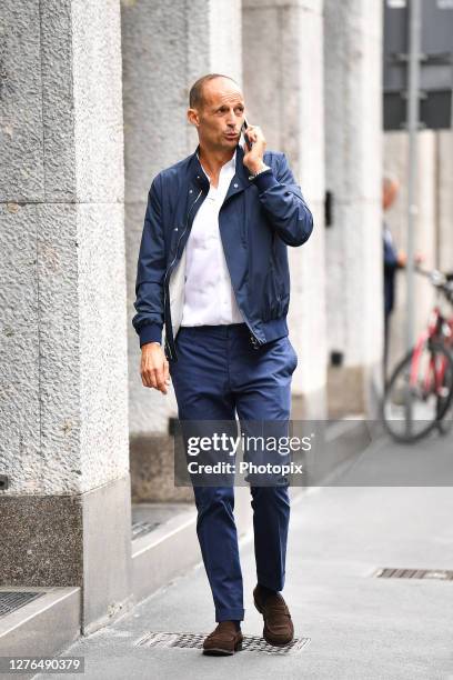 Massimiliano Allegri is seen during the Milan Women's Fashion Week on September 24, 2020 in Milan, Italy.