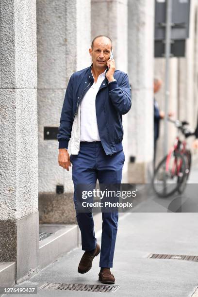 Massimiliano Allegri is seen during the Milan Women's Fashion Week on September 24, 2020 in Milan, Italy.