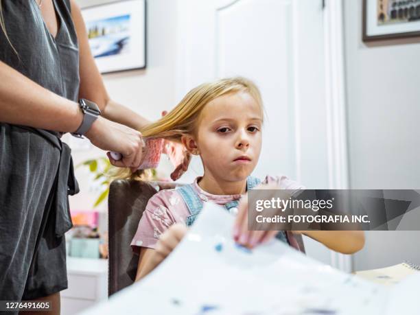 mother and daughter getting ready - girl power stickers stock pictures, royalty-free photos & images