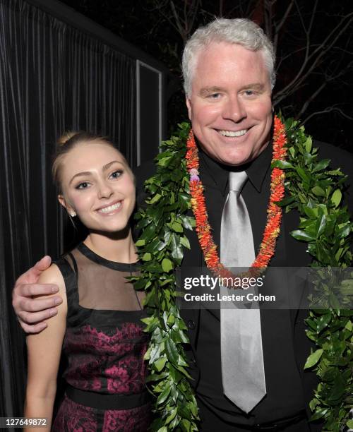 Actress AnnaSophia Robb and director Sean McNamara attend the after party for the "Soul Surfer" Los Angeles Premiere at Boulevard3 on March 30, 2011...