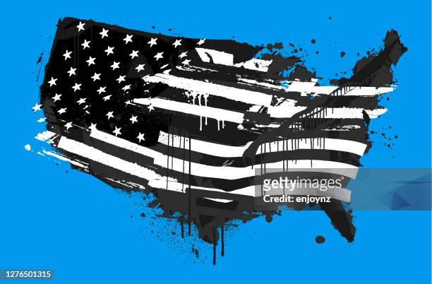distressed usa abstract grunge flag - democracy stock illustrations