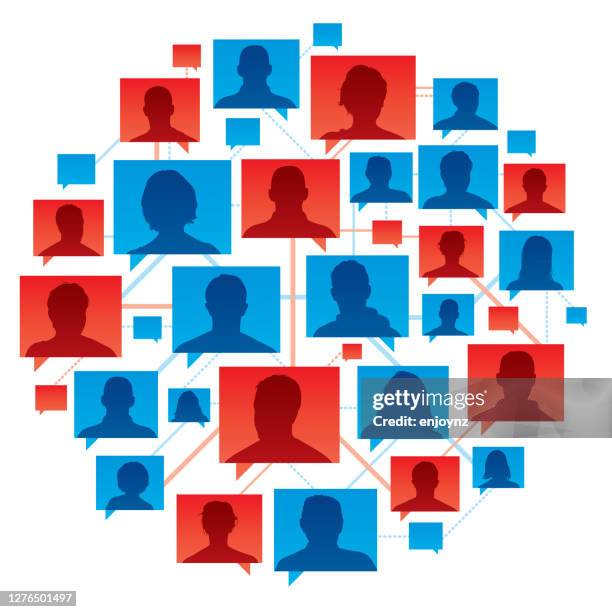 democrats and republicans conversation - contact list stock illustrations