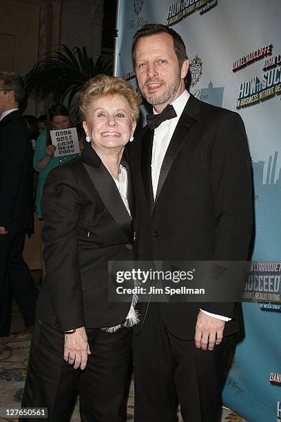 Jill Loesser and director Rob Ashford attend the after party for the Broadway opening night of "How To Succeed In Business Without Really Trying" at...
