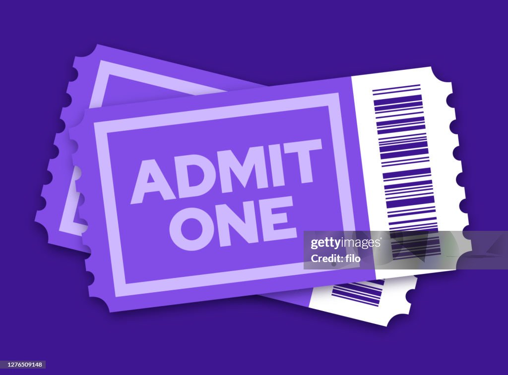 Par de entradas para un espectáculo de cine u otro evento de entretenimiento