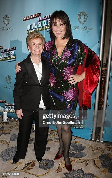 Jill Loesser and actress Michele Lee attend the after party for the Broadway opening night of "How To Succeed In Business Without Really Trying" at...