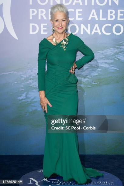 Helen Mirren attends the Monte-Carlo Gala For Planetary Health on September 24, 2020 in Monte-Carlo, Monaco.