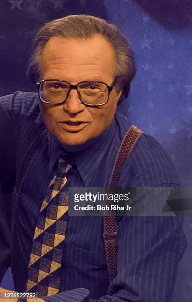 Journalist Larry King at the Republican National Convention, August 15, 1996 in San Diego, California.