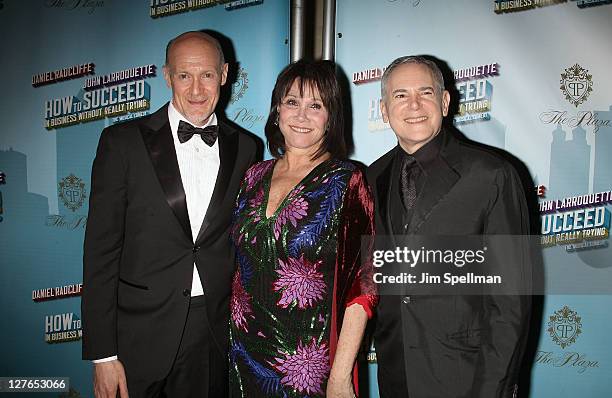 Producer Neil Meron, actress Michele Lee and producer Craig Zadan attend the after party for the Broadway opening night of "How To Succeed In...