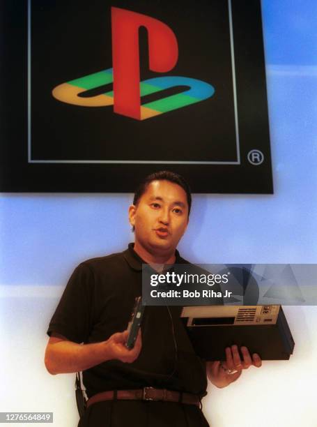 Kaz Hirai, President and Chief Operating Officer of Sony Computer Entertainment America during PlayStation Press Conference, May 10, 2000 in Los...