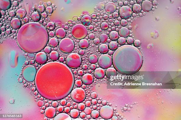 bubble continent - chemische reaktion stock-fotos und bilder