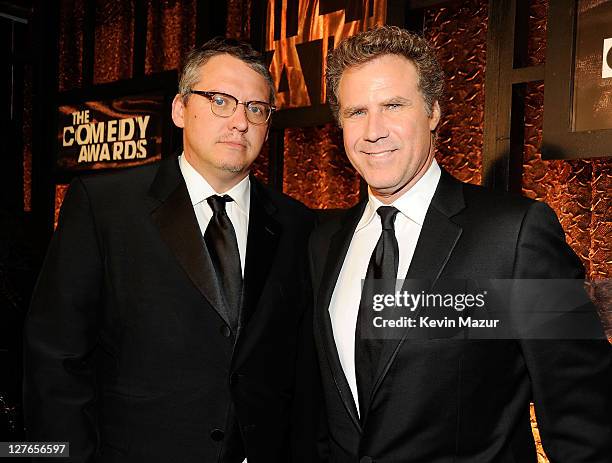 Adam McKay and actor Will Ferrell attend The First Annual Comedy Awards at Hammerstein Ballroom on March 26, 2011 in New York City.