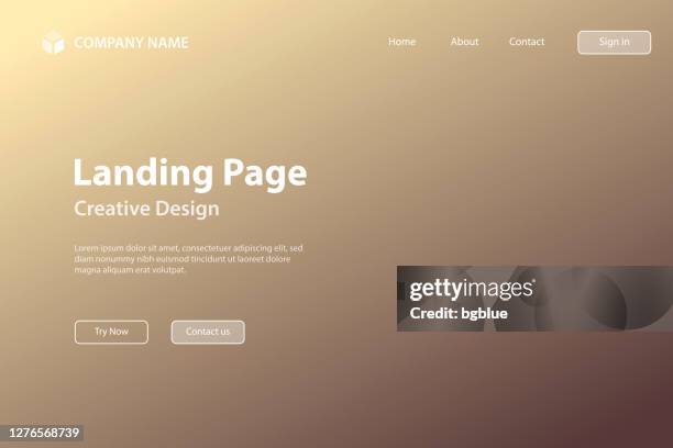 landing page template - abstract blurred background - defocused brown gradient - brown gradient stock illustrations