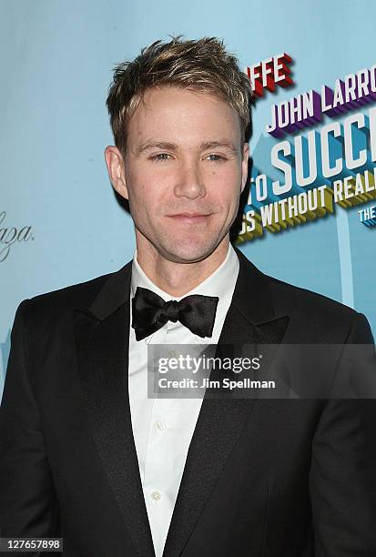 Actor Christopher J. Hanke attends the after party for the Broadway opening night of "How To Succeed In Business Without Really Trying" at The Plaza...