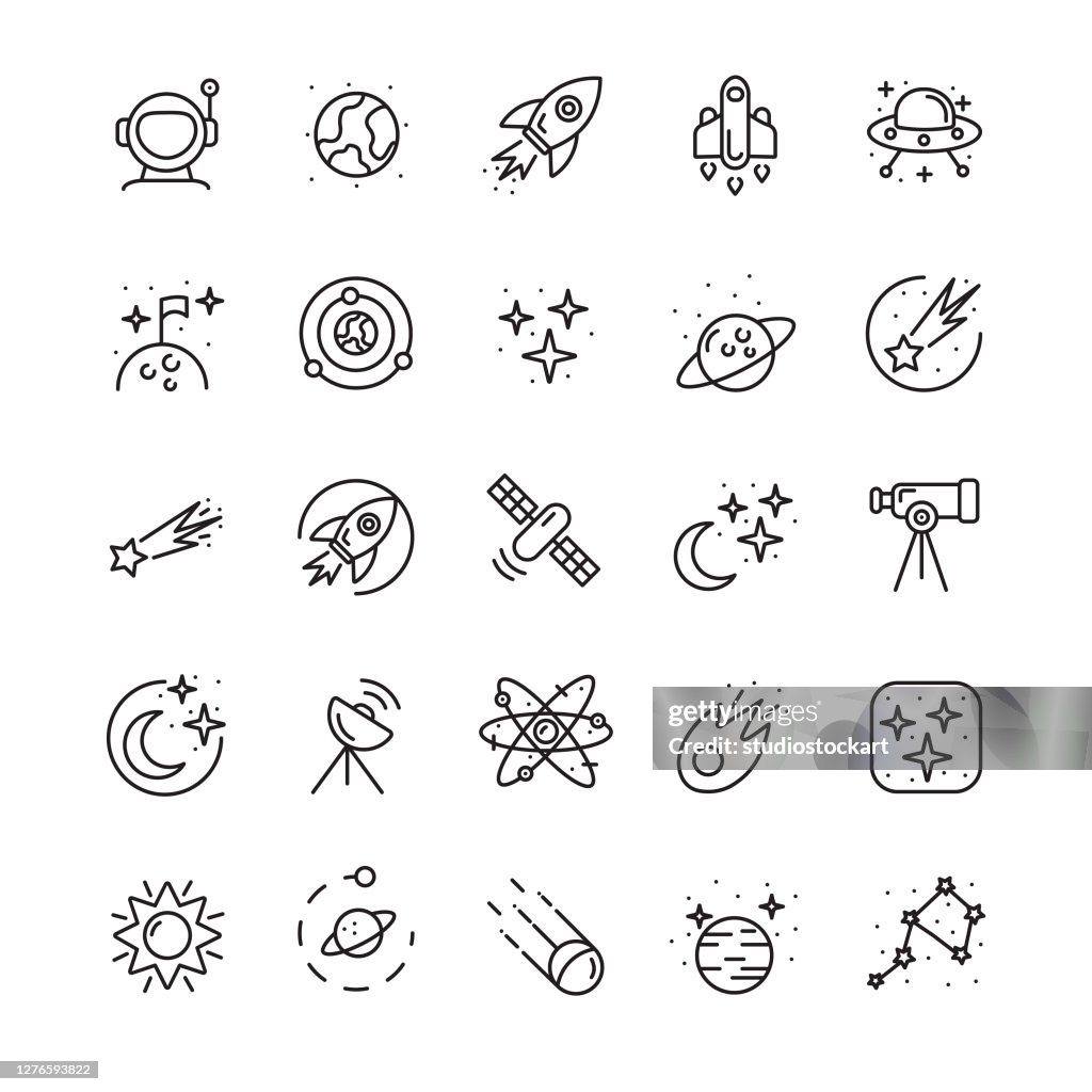 Leertaste - Umrisssymbolsatz