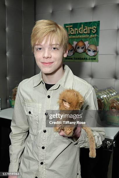 Actor Cameron Monaghan attends the GBK Kid's Choice Awards 2011 Gift Lounge at the SLS Hotel on March 31, 2011 in Beverly Hills, California.