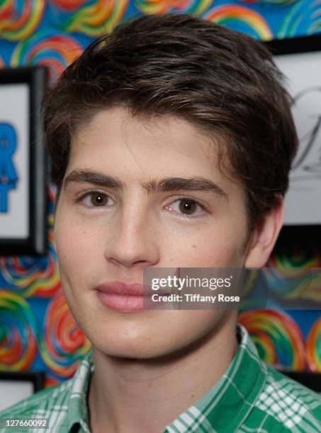 Actor Gregg Sulkin attends the GBK Kid's Choice Awards 2011 Gift Lounge at the SLS Hotel on March 31, 2011 in Beverly Hills, California.