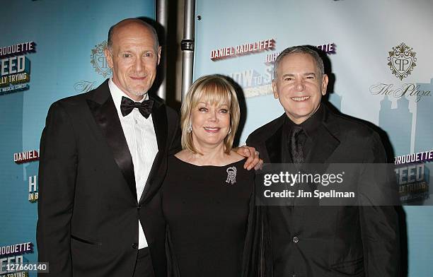 Producers Neil Meron, Candy Spelling and Craig Zadan attend the after party for the Broadway opening night of "How To Succeed In Business Without...