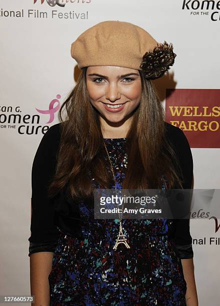 Actress Julianna Rose attends the LA Women's International Film Festival at the Laemmle Sunset 5 Theater on March 25, 2011 in Los Angeles, California.