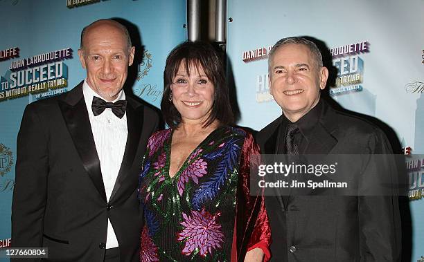 Producer Neil Meron, actress Michele Lee and producer Craig Zadan attend the after party for the Broadway opening night of "How To Succeed In...