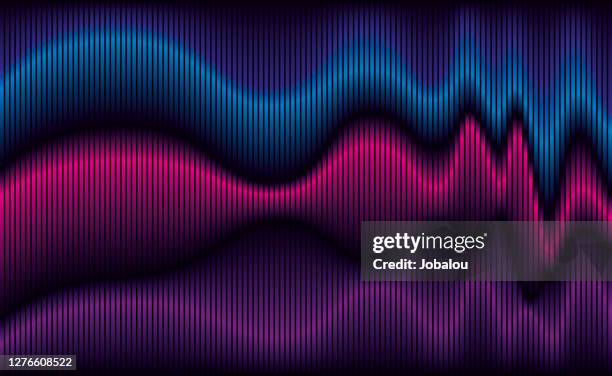 hintergrund abstrakte chromatische wellen - music vector background stock-grafiken, -clipart, -cartoons und -symbole