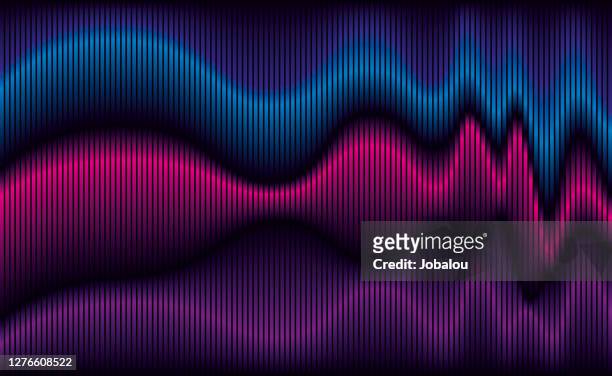 background abstract chromatic waves - music stock illustrations