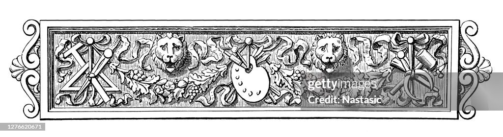 Vintage page ornament ,art and architecture