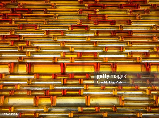 internal illuminated glass wall - yurakucho stock pictures, royalty-free photos & images