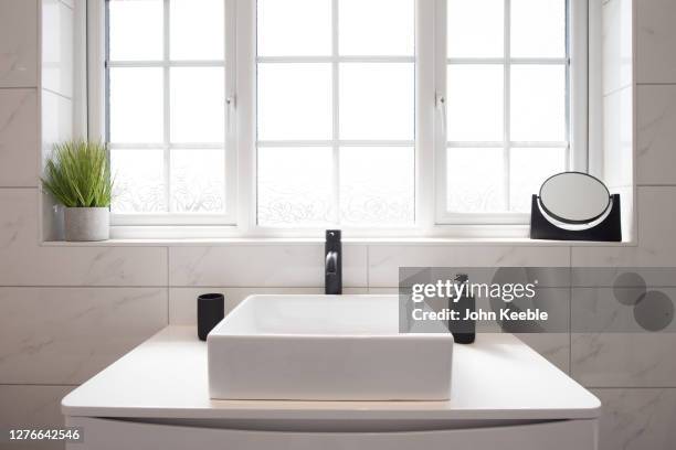 property interiors - bathroom sink stock pictures, royalty-free photos & images