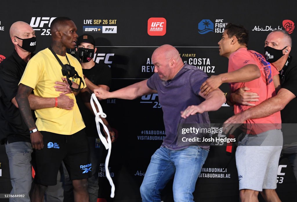 UFC 253 Adesanya v Costa: Weigh-Ins