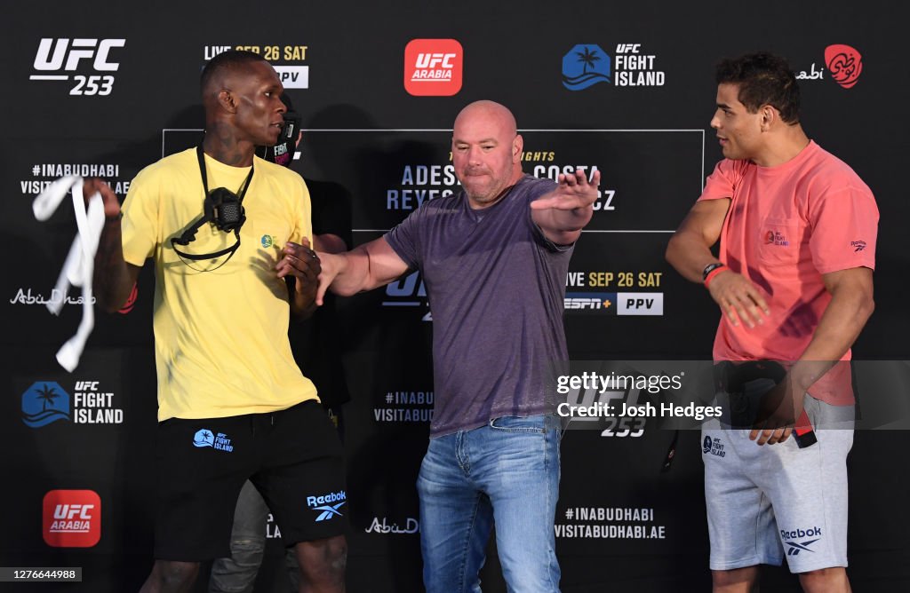 UFC 253 Adesanya v Costa: Weigh-Ins