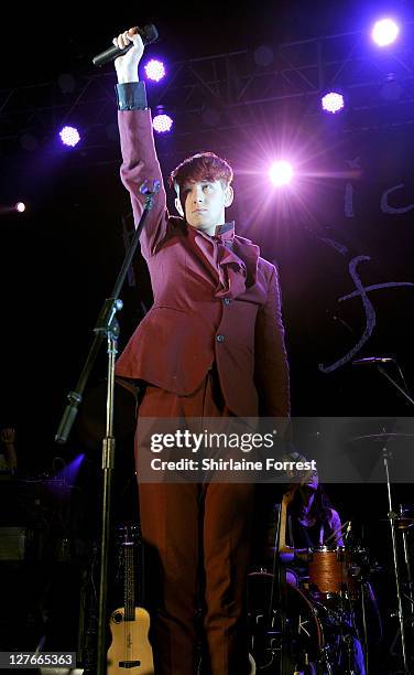 Patrick Wolf performs at Manchester Academy on March 26, 2011 in Manchester, England.