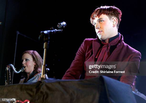 Patrick Wolf performs at Manchester Academy on March 26, 2011 in Manchester, England.