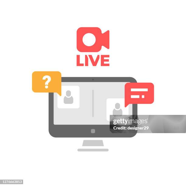 online lesson icon flat design. - english learn illustration stock illustrations