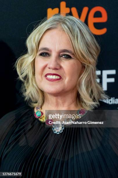 Rosa Tous attends 'Oso' premiere during the 68th San Sebastian International Film Festival at the Kursaal Palace on September 25, 2020 in San...