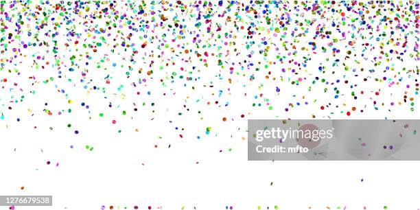 confetti - green confetti stock illustrations