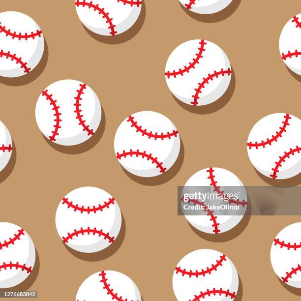 baseball pattern flat 2 - baseball dirt stock illustrations