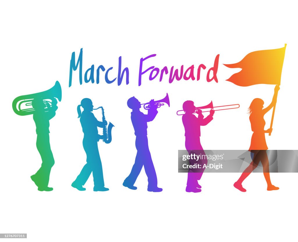 March Forward Rainbow High-Res Vector Graphic - Getty Images
