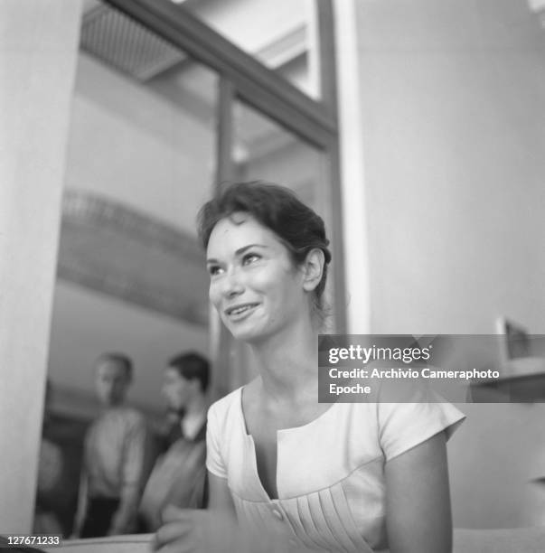 Italian actress Lea Massari, Venice, 1957.