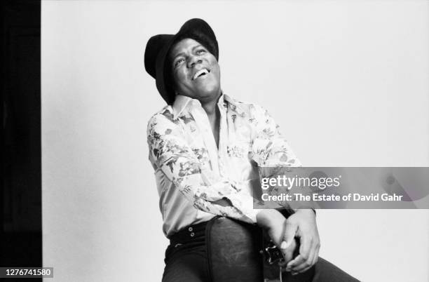 January 19: R&B songwriter and singer Don Covay poses for a portrait on January 19, 1973 at his home in Franklin Square, Long Island in New York.