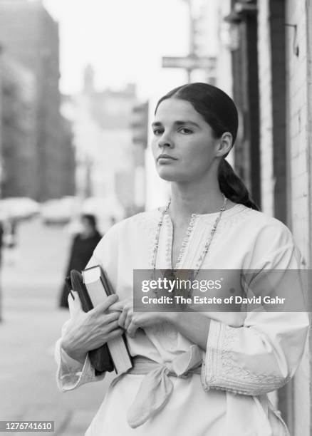 Actress Ali MacGraw poses for a portrait on March 27, 1969 in New York City, New York. Ali McGraw was one of the top female box office stars in the...